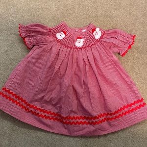 Smocked Santa dress